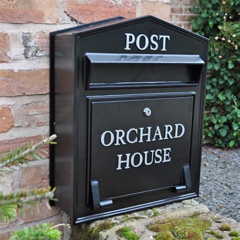 personalised metal post box|external post boxes for houses.